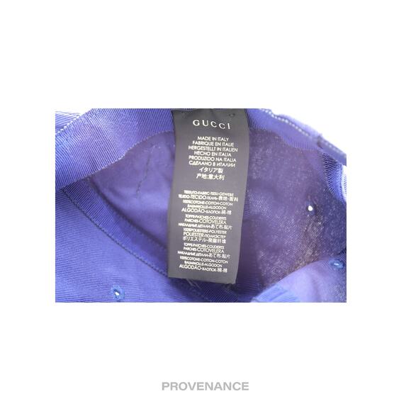 🔴 Gucci x NY Yankees Embroidered Hat Cap - Blue with Moth - Picture 9 of 13